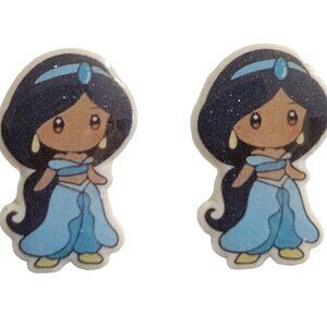 Acrylic Princess Post Earrings - New